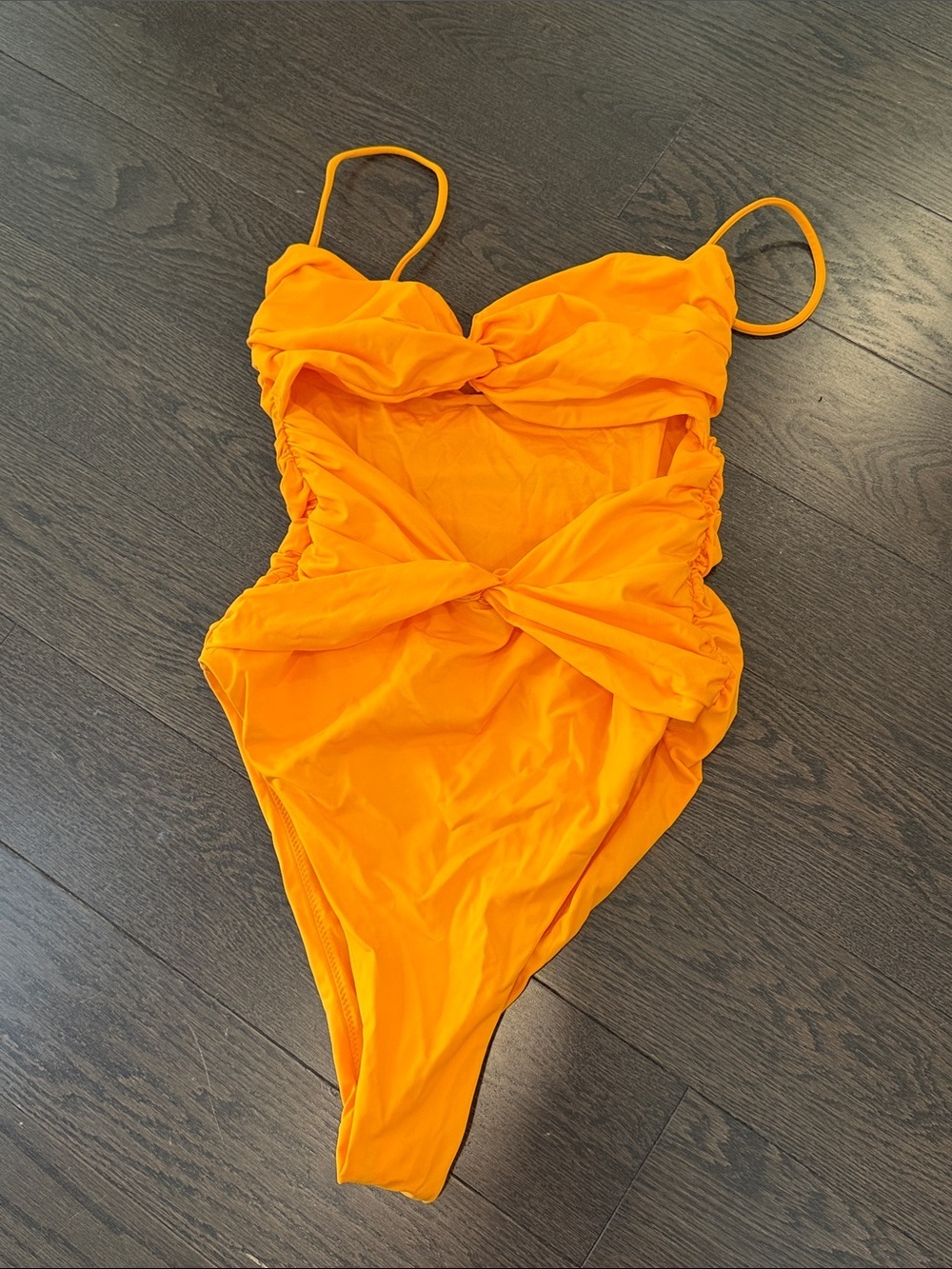 Zara tangerine bathing suit Small